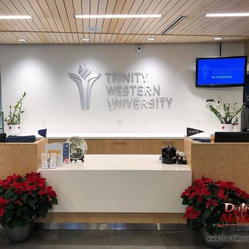 | We ended 2019 off with the opportunity to paint the entire Trinity Western University Campus in Richmond. Our crew worked hard & diligently to complete this job over the Christmas break just in time for classes to start up again! Happy New Year from everyone at Dutch Masters Painting Services! | Commercial Painting 